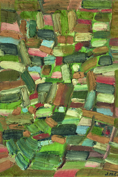 Untitled. 1949. Oil on canvas 4_46, 13.8 x 10.6 in., catalogue raisonné N° 0048H
© Archives Jean-Michel Coulon/Aline Stalla-Bourdillon
