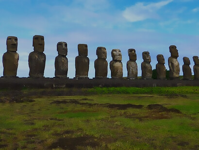 The iconic Moai statues of Easter Island, Chile, are a testament to the island's rich history and continue to intrigue explorers with their timeless enigma