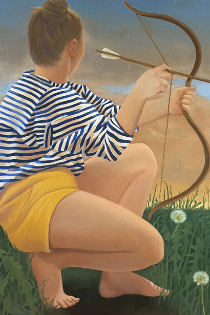 Vanessa Jones, Crouching archer (detail). Courtesy of Molesworth Gallery