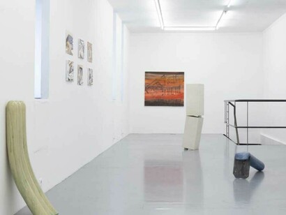 Chiara Bonato et Vanessa Fanuele, Terres nouvelles, vue d'exposition. Avec l'aimable autorisation de la Galerie Polaris