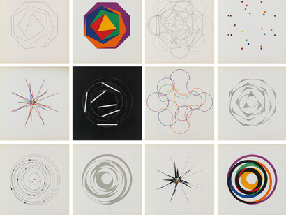 Max Bill, Quinze variations sur un même thème (detail), 1938. Courtesy of Museum Haus Konstruktiv