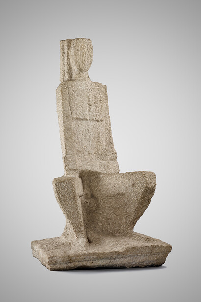 Fritz Wotruba, Large seated figure – Human cathedral, 1949. Courtesy of Lower Belvedere