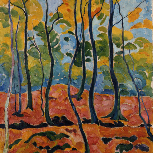 Heinrich Nauen, Herbstwald, 1911