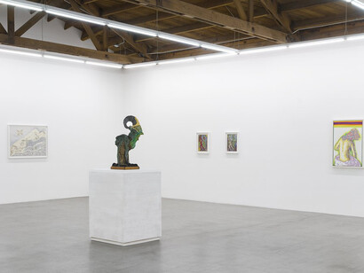 Linda Vallejo, select works, 1969 - 2024, exhibition view. Courtesy of parrasch heijnen gallery