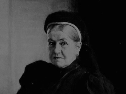 Marie Pasteur, ya viuda, en 1899