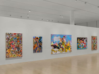 Keiichi Tanaami, Memory collage, exhibition view. Courtesy of the Institute of Contemporary Art