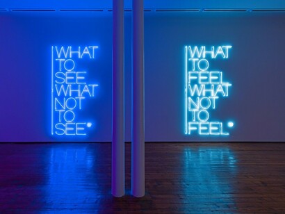 What to see what not to see, Exhibition view. Courtesy of Galleria Fumagalli