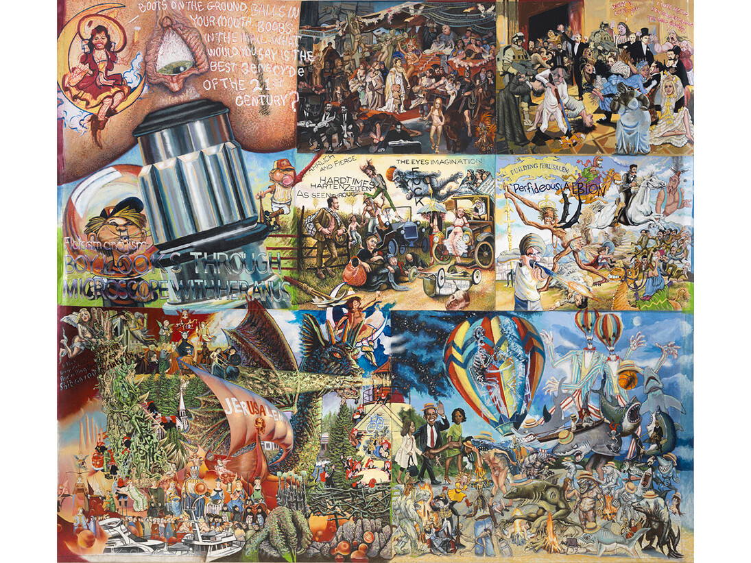 Ivan Witenstein, Rails to Trails, 2014, 108 x 128.5 inches