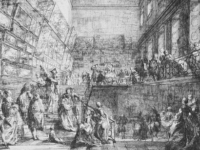 Vue du Salon du Louvre en l'année (1753)