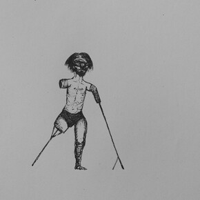 Emanuele Becheri, Va, pensiero..., 2013, dettaglio, penna a inchiostro liquido su carta, 29 x 21 cm. foto: Riccardo Pasciucco