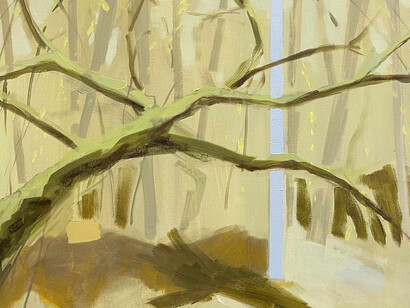 Catherine McAvity, Spring willows (detail). Courtesy of Bugera Lamb Fine Art