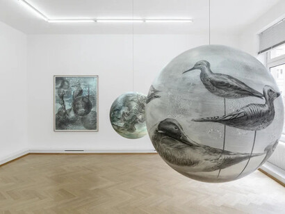 Katja Davar, Magnetite, ausstellungsansicht. Mit freundlicher genehmigung von Bernhard Knaus Fine Art