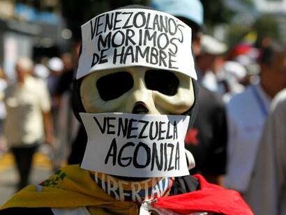 Protestas por la escasez venezolana