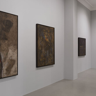 Robert Rehfeldt, Mail message from my studio, exhibition view. Courtesy of ChertLüdde Gallery