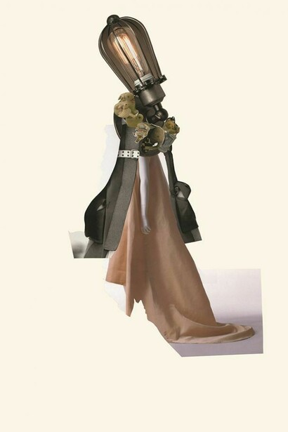 Marcia Kure, U12A#IX Philip the Seeker of Truth, 2013, Collage on Arches HP Watercolour Paper, 45.7 x 61 cm, 18 x 24 in