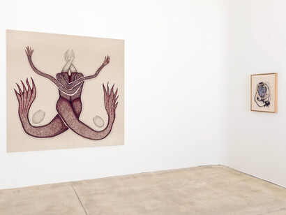 Verschiedene künstler, Sommerausstellung, ausstellungsansicht. Mit freundlicher genehmigung der Galerie Hubert Winter