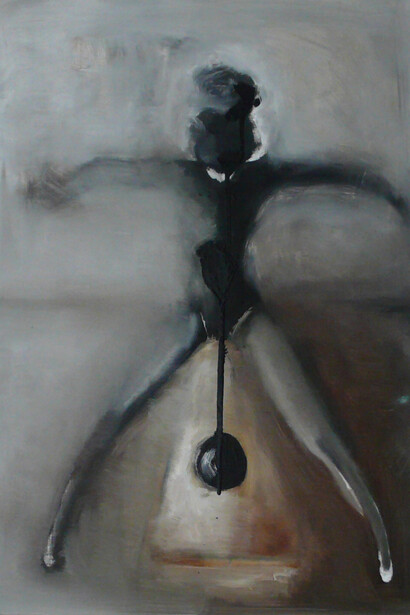 Angela Velleca, Etroflessione, olio su tela, 2013