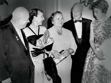 President Eisenhower and Nikita Khrushchev in 1959