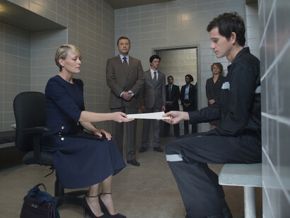 Robin Wright en una escena de la serie