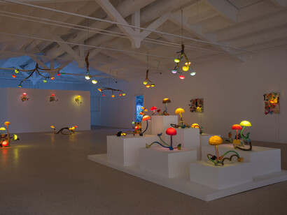 Mika Rottenberg, Vibrant matter, vista de exhibición. Cortesía de la Galería Hauser & Wirth