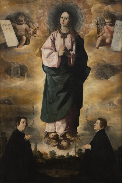 Francisco de Zurbarán, Inmaculada concepción. Cortesía de Museu Nacional d'Art de Catalunya