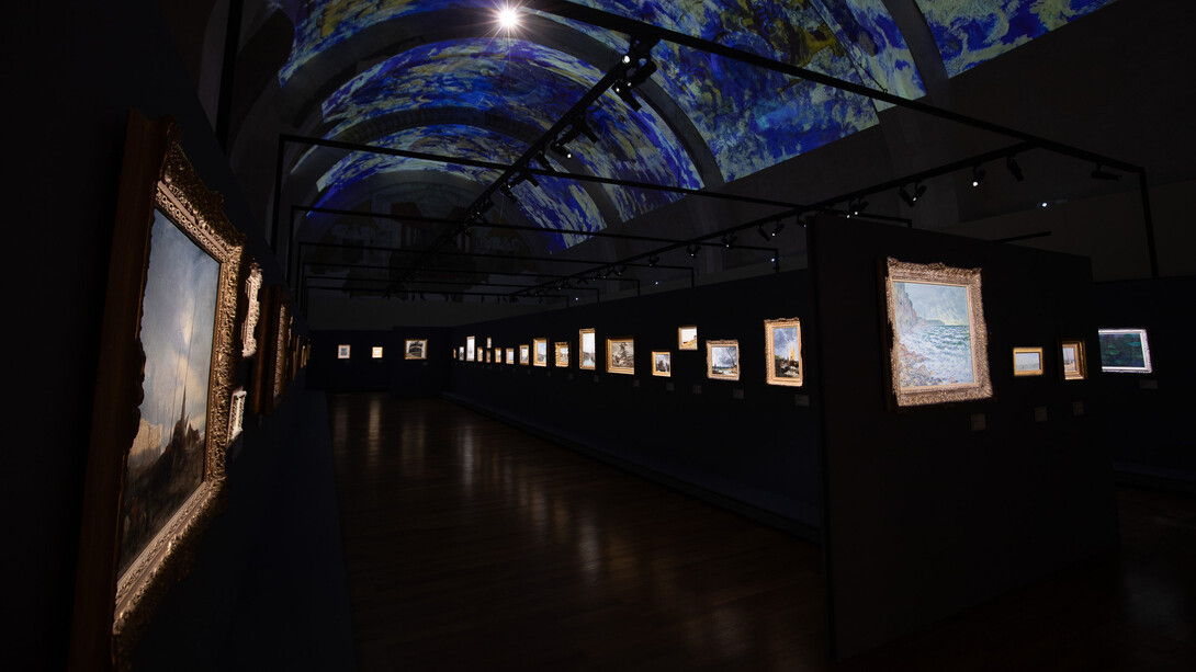 Artisti vari, Tesori impressionisti: Monet e la Normandia, veduta della mostra. Cortesia del Palazzo Reale di Palermo