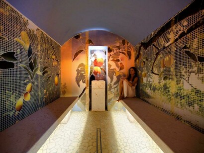 The steam bath mosaic with lemon trees, ph. Maurizio Marcato