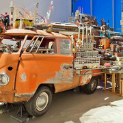 Kim Adams (Canadian b. 1951), Bruegel-Bosch Bus, 1997-ongoing, sculpture-installation, 1960s Volkswagen bus, figurines, mixed media, Acquired with the assistance of the York Wilson Endowment Award at The Canada Council for the Arts, and with funds from The E. Muriel Baker Estate, The Russell Nelson Eden Estate, and the Walter and Duncan Gordon Foundation, 2001