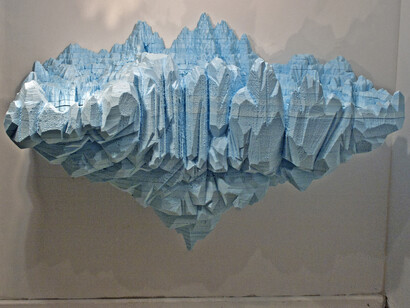 Mark Stafford [American, b. 1978], Patterning duality between light and matter, 2014, Foam and mirrors, 50 x 71 x 29 inches, 127 x 180.3 x 73.7 cm