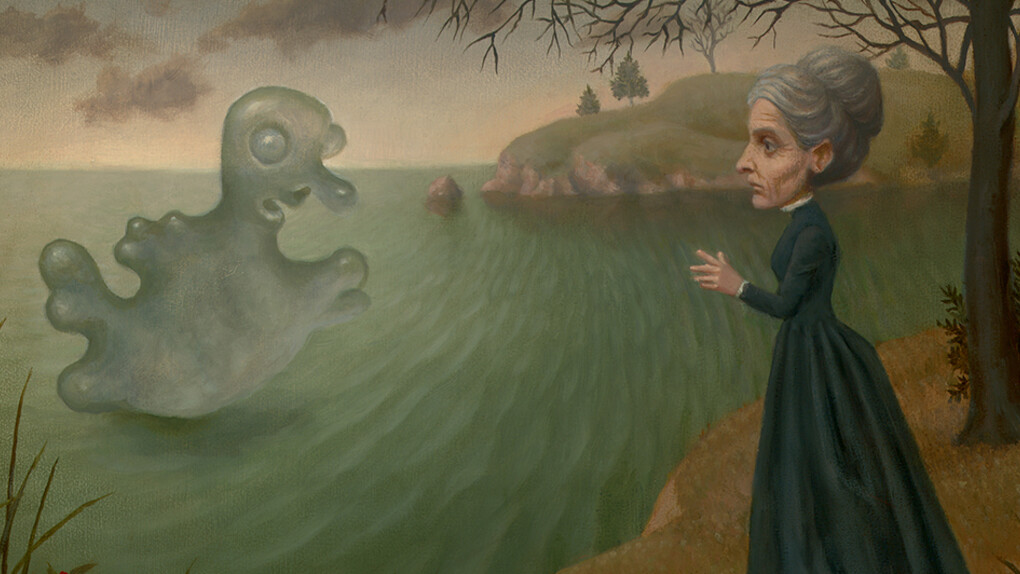 Marion Peck, The Water Spirit, Oil on canvas, 30x36 cm. Courtesy of Dorothy Circus Gallery