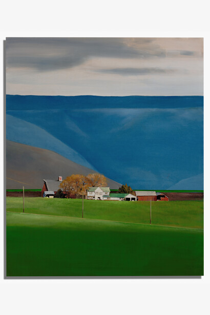 Michael Gregory, Some Glad Morning, 2023. Oil on canvas on panel, 58 x 48 inches. Courtesy of the artist and Berggruen Gallery