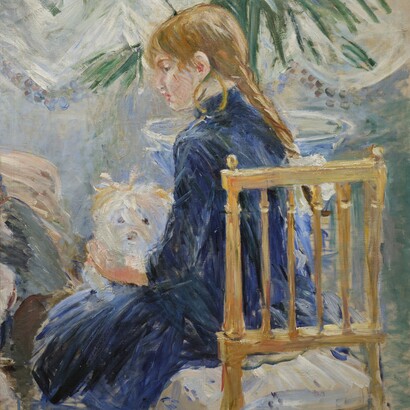 "Fanciulla con cane", 1886, Berthe Morisot,
Collezione privata, © Christian Baraja SLB