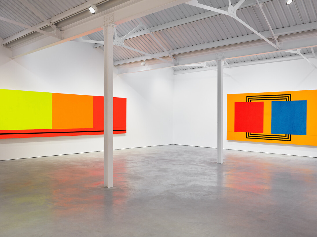 Peter Halley, Exhibition view. Courtesy of Modern Art