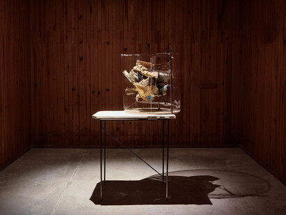 Peter Buggenhout, Regarder à travers, exhibition view. Courtesy of Galerie Laurent Godin