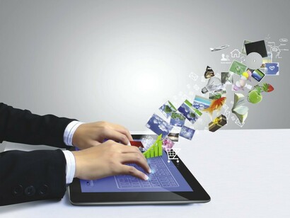 Trabalhando com um tablet
