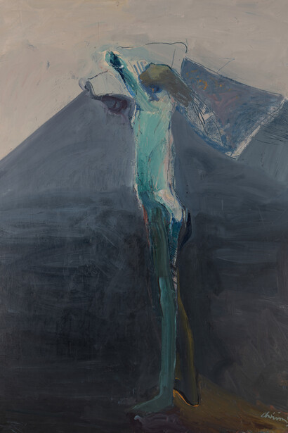Nathan Oliveira, Woman undressing, 1961. Courtesy of Berggruen Gallery