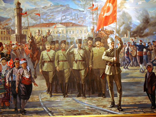 The Turkish Army's entry into Izmir, 1922