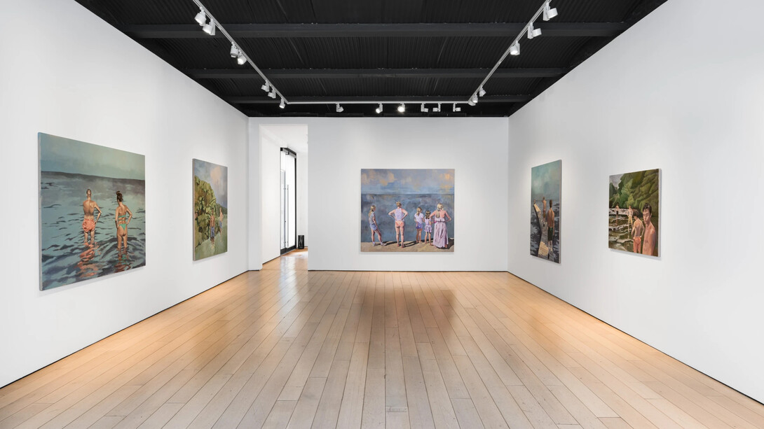 Emil Sands, Salt in the throat, exhibition view. Courtesy of Paul Kasmin Gallery