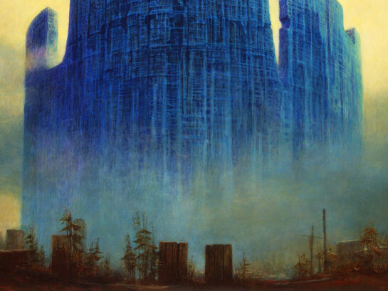 Zdzisław Beksiński, Untitled (detalle), 1984