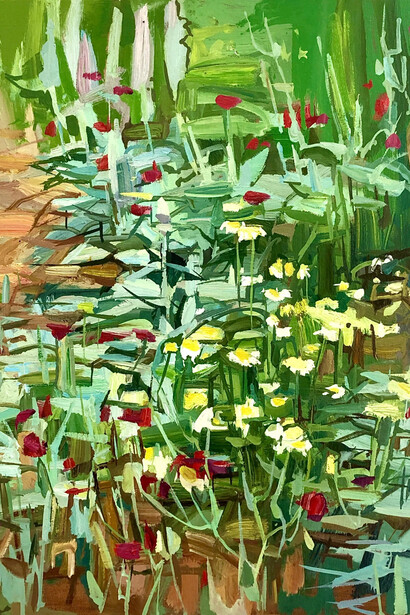 Francis Sills, Wildflowers (detail), 2020. Courtesy of Kenise Barnes Fine Art