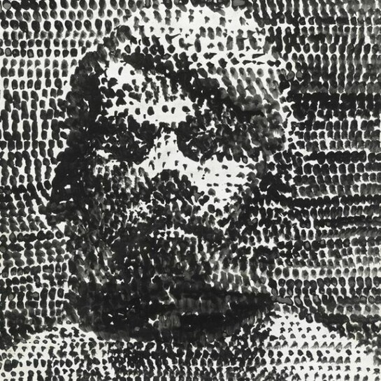 Ohne Titel (Selbstporträt), (‘Untitled (Self-portrait)’), 1975, A.R. Penck (b.1939), grey and black ink wash on paper. Presented to the British Museum by Count Christian Duerckheim, © A.R. Penck/DACS 2013