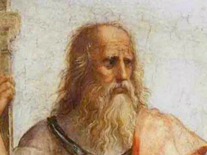 Platone di Raffaello Sanzio, Stanza della Segnatura, Scuola di Atene, 1509-1511, Musei Vaticani 