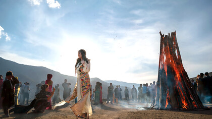 Nowruz celebrations in the village of Handimen, Iran