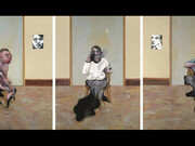 Francis Bacon, Three Portraits - Posthumous of George Dyer; Self-Portrait; Portrait of Lucian Freud (1973)