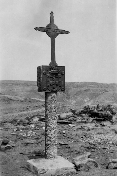 Padrão de Santa Maria de Diogo Cão, Cuanza, cliché de um sargento canhoneiro. Fotografia para a Exposição Colonial Portuguesa, 1934