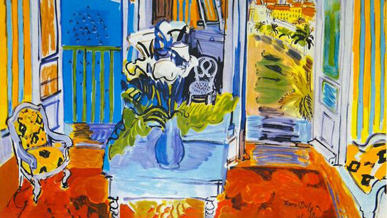 Raoul Dufy. Rappresentazione di un vaso con fiori