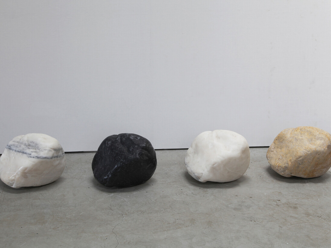 Gao Weigang, Star, 2015, Marble, 55 x 50 x 50 cm / 21 3/4 x 19 3/4 x 19 3/4 inches (each), Courtesy Galerie Perrotin