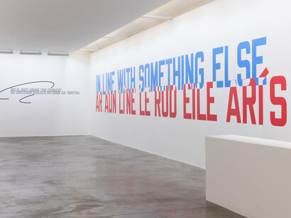Lawrence Weiner, installation view. Courtesy of Kerlin gallery