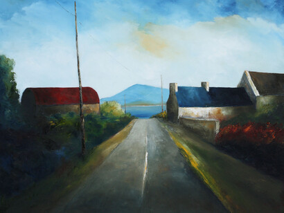 Padraig McCaul, The Road Home, Oil on Canvas, 100 cm x 120 cm
