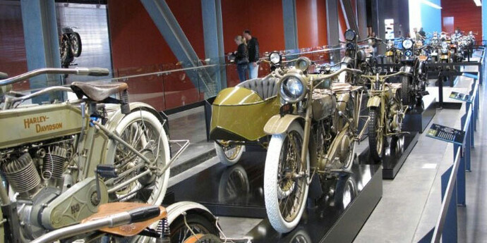 The Motorcycle Gallery: 1903-1940s. Courtesy of Harley-Davidson Museum